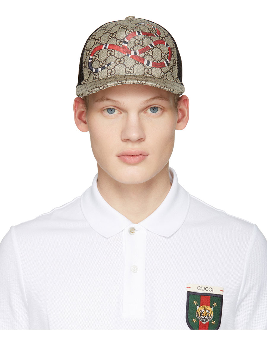black gucci snake cap