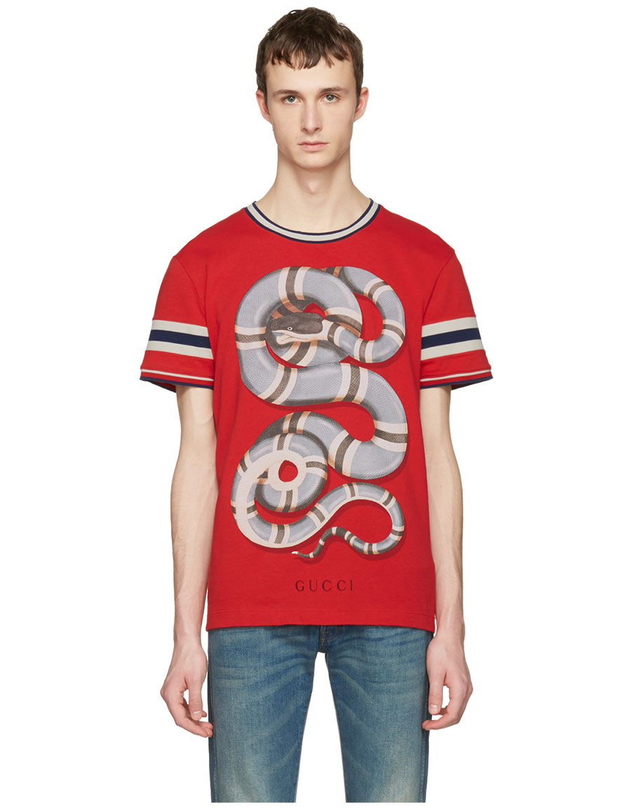 GUCCI Red Snake T-Shirt · VERGLE