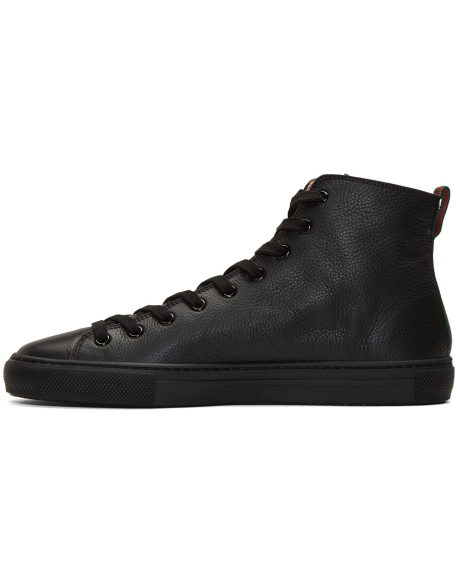gucci leather high top sneakers