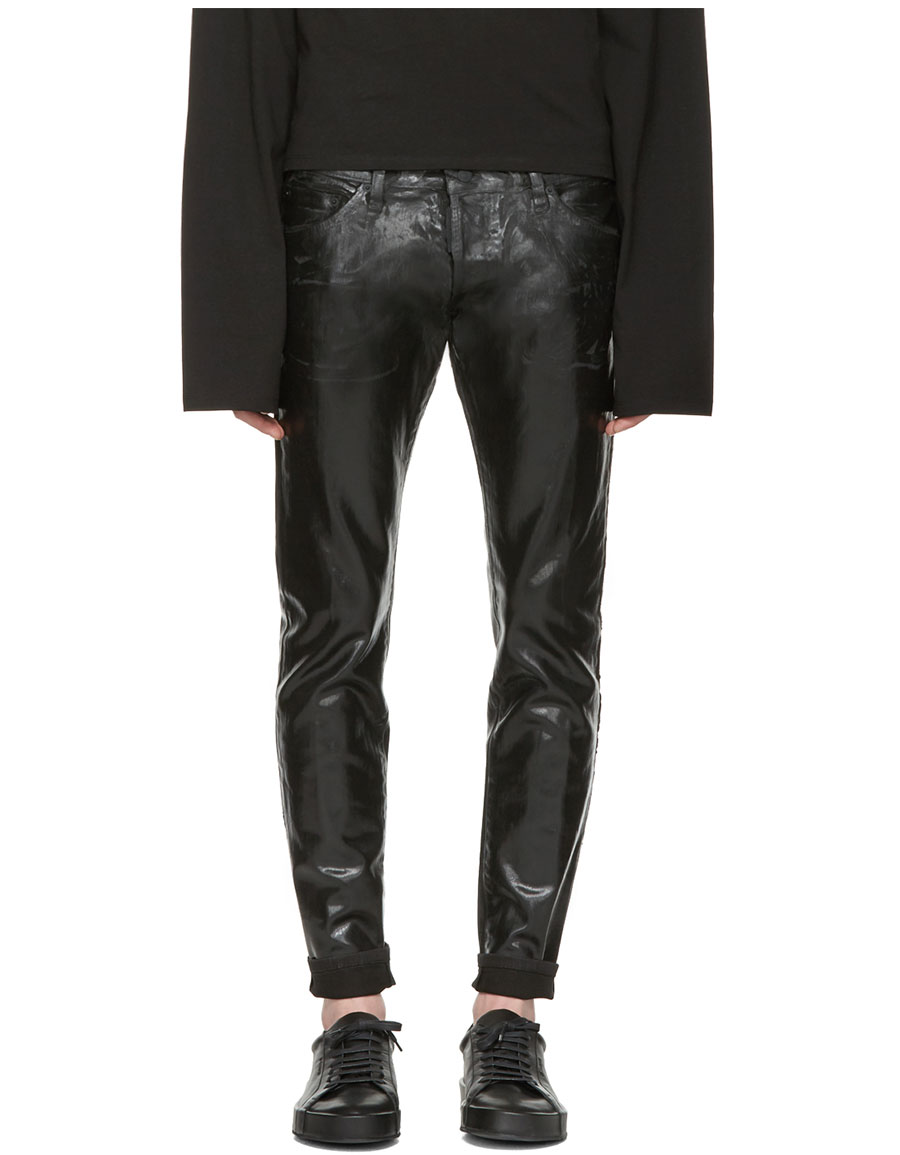 DSQUARED2 Black Coated Clement Jeans · VERGLE