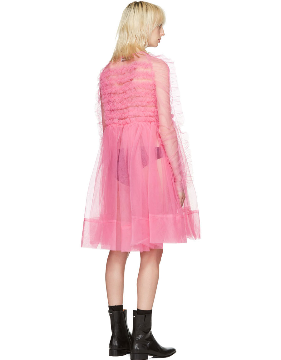 Molly Goddard Розовое Платье