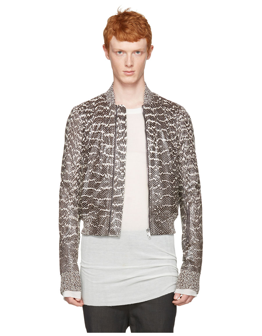 rick owens snakeskin jacket