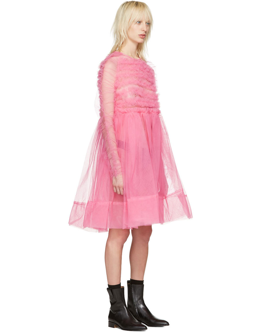 pink molly goddard dress