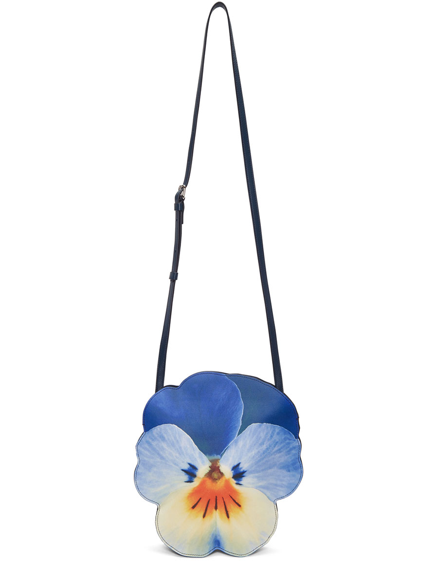 CHRISTOPHER KANE Blue Pansy Shoulder Bag · VERGLE CHRISTOPHER KANE Blue Pansy Shoulder Bag · VERGLE