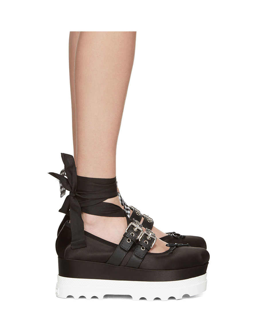 miu miu black platform heels