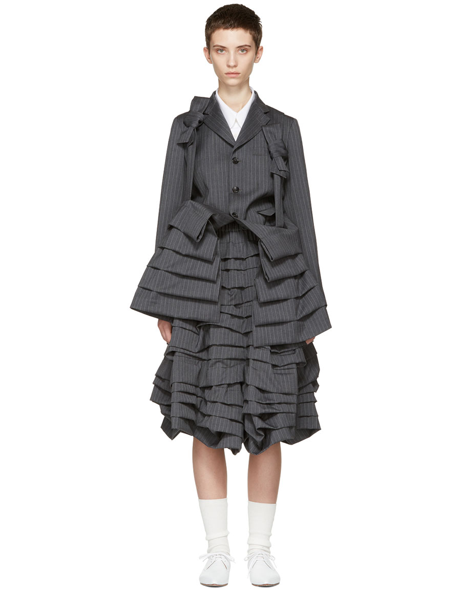 Comme des clearance garcons ruffle jacket