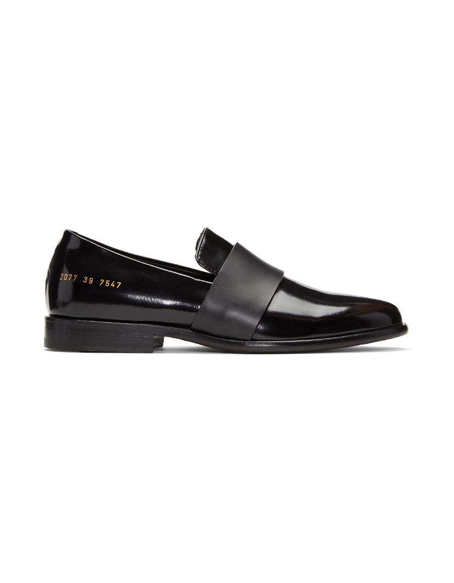 ROBERT GELLER Black Common Projects Edition Slip-On Loafers · VERGLE
