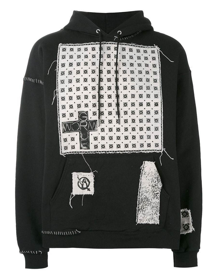 コ*ロ様 Heikki Salonen パッチワークパーカー HEIKKI SALONEN Patchwork hoodie · VERGLE