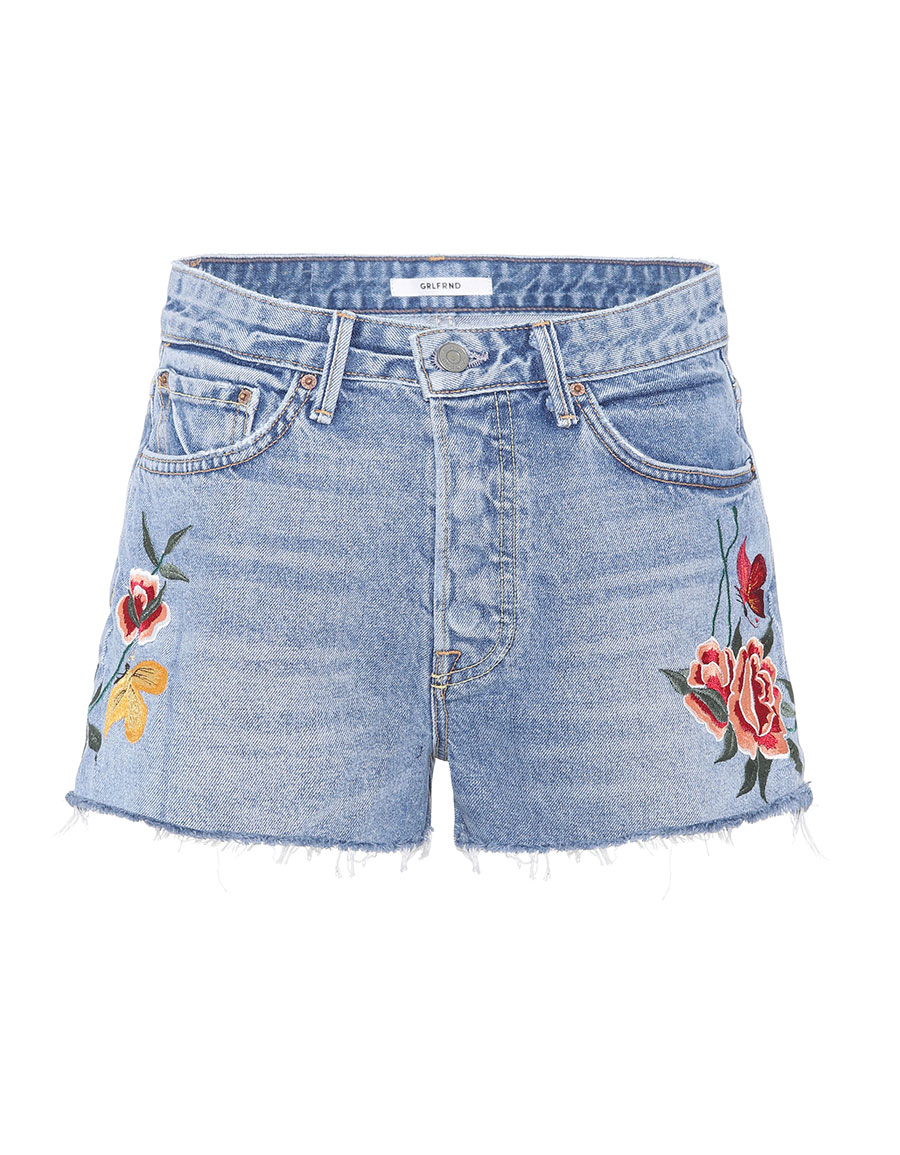 grlfrnd cindy denim shorts
