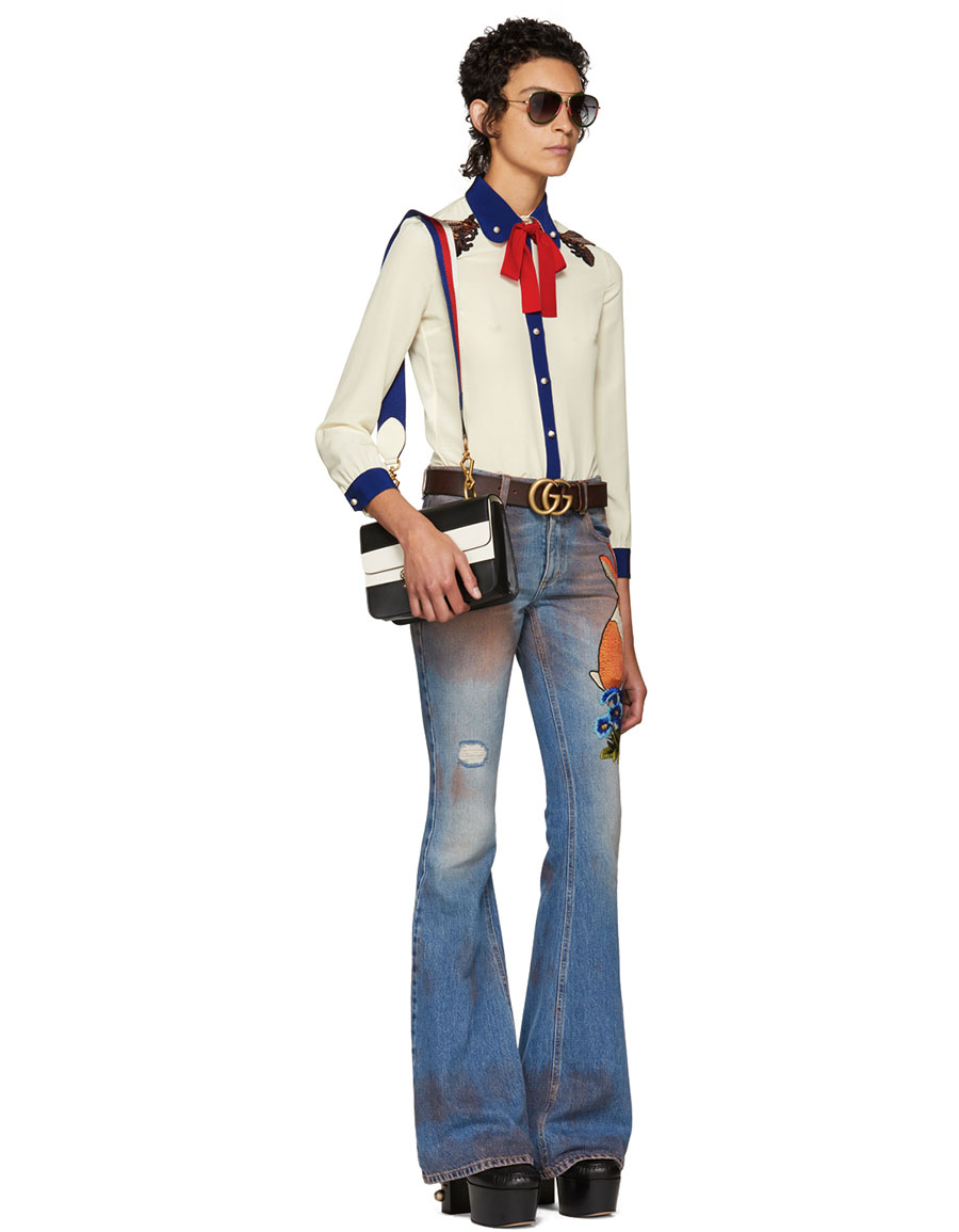 gucci flared jeans