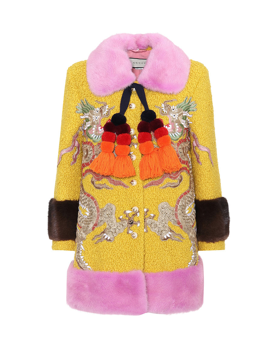 gucci mink coat