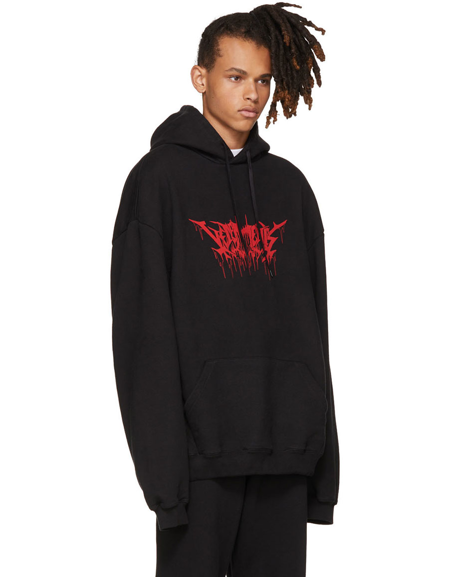 metal logo hoodie