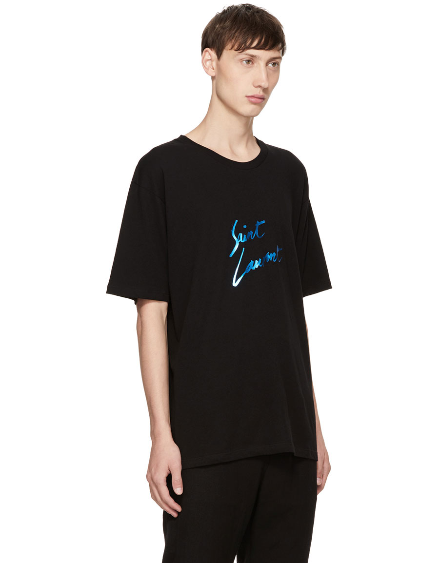 saint laurent signature tee