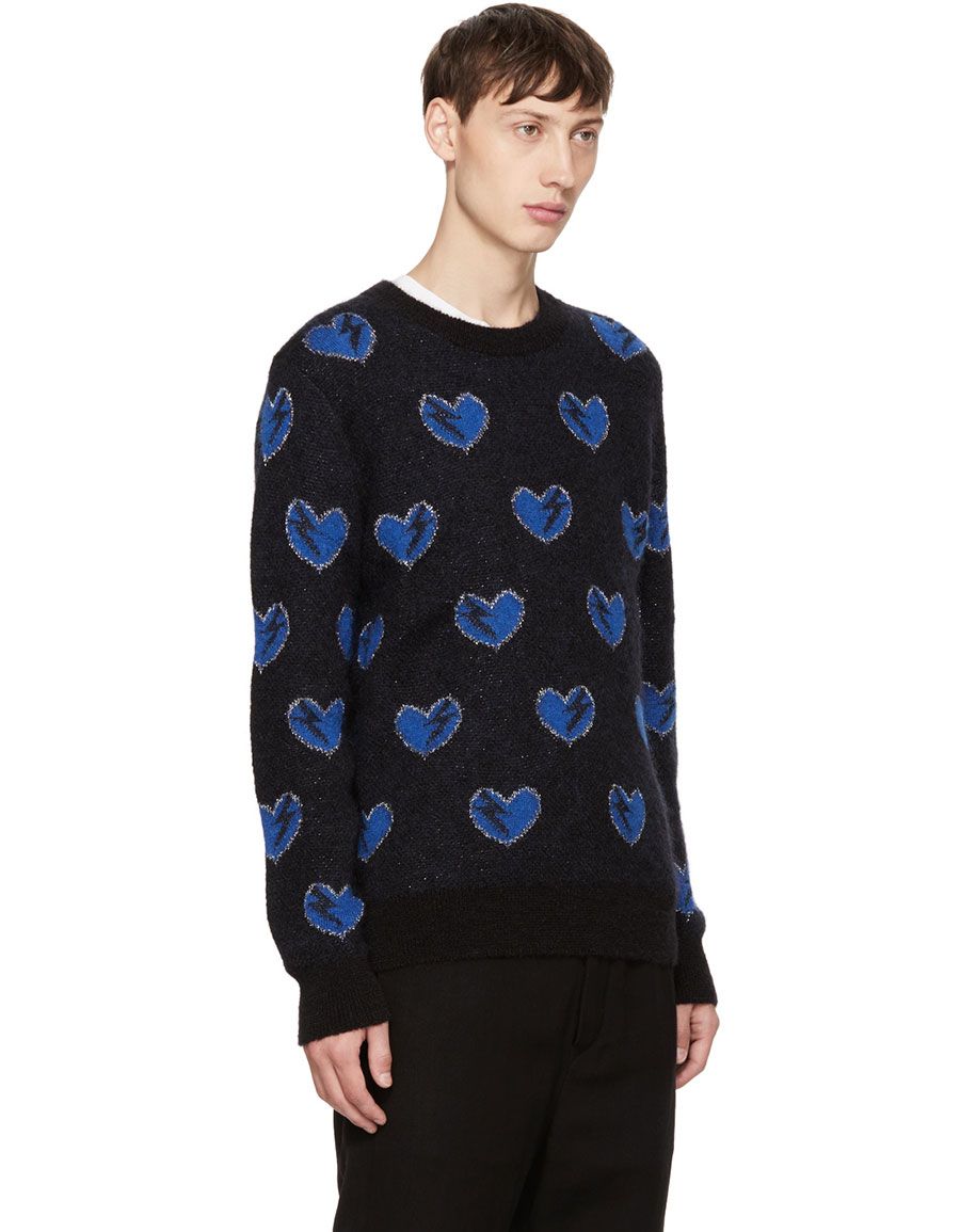 saint laurent lightning bolt sweater