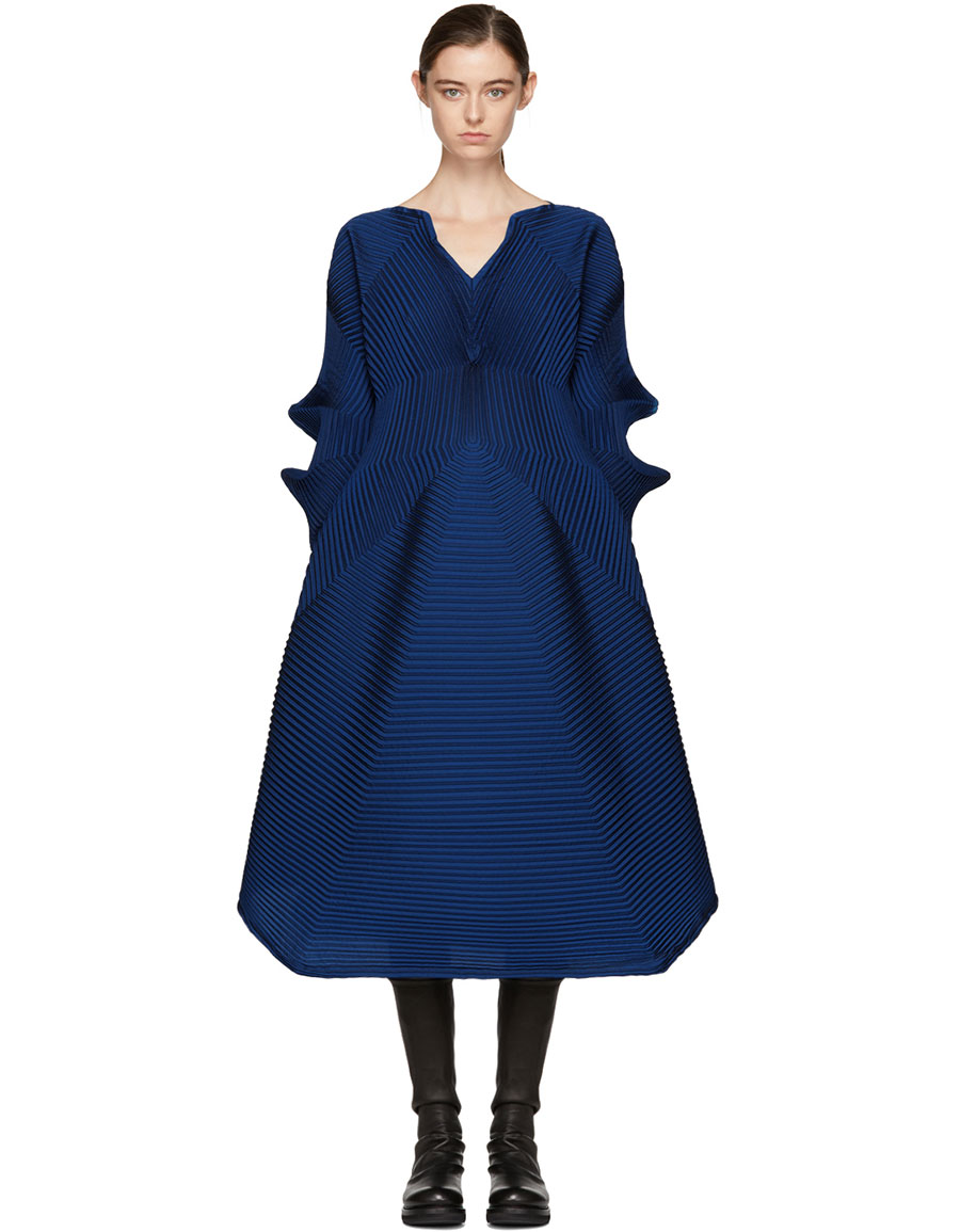 ISSEY MIYAKE Blue Polygon Dress VERGLE ISSEY MIYAKE Blue Polygon Dress VERGLE