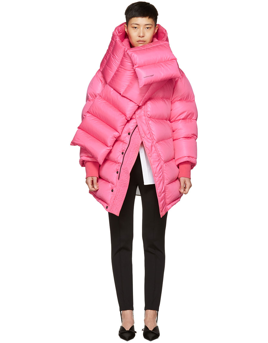 BALENCIAGA Pink Outerspace Puffer Jacket · VERGLE