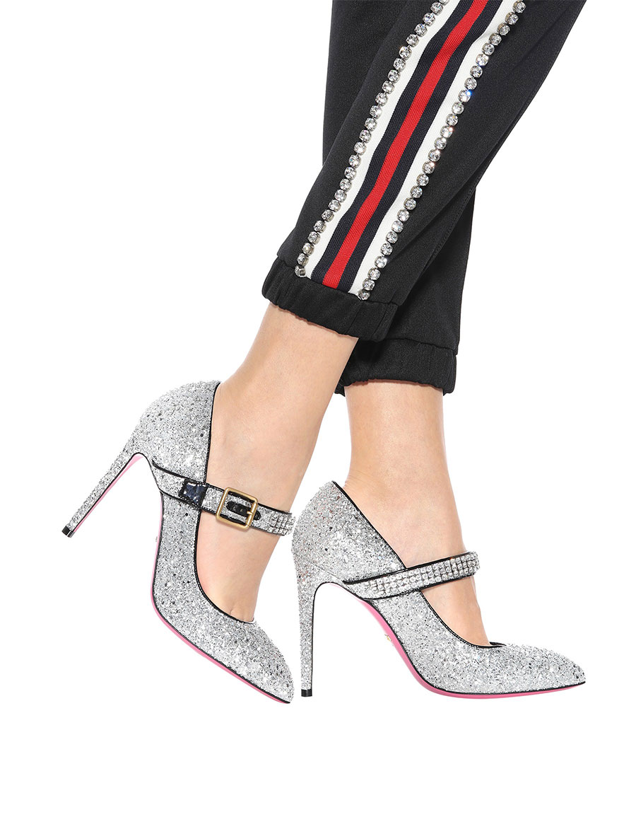 gucci glitter pumps