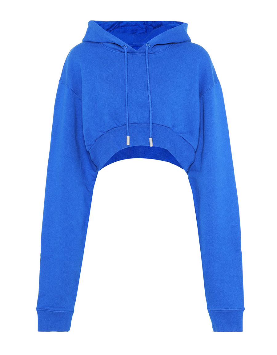 off white crop hoodie