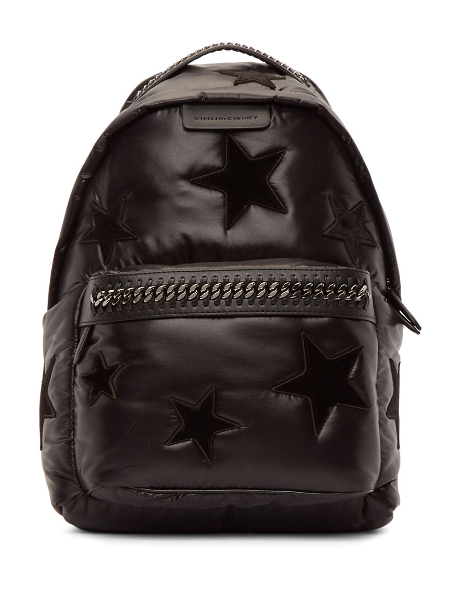 STELLA MCCARTNEY Black Stars Falabella Go Backpack · VERGLE STELLA MCCARTNEY Black Stars Falabella Go Backpack · VERGLE