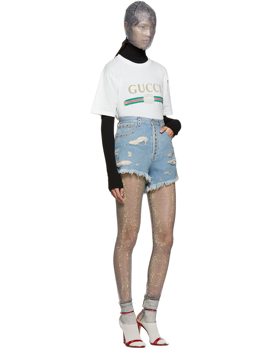 gucci fishnet shirt