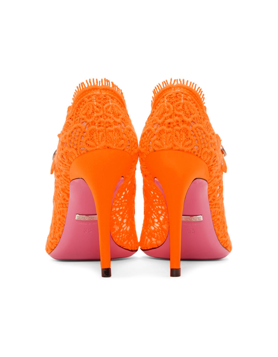gucci orange heels