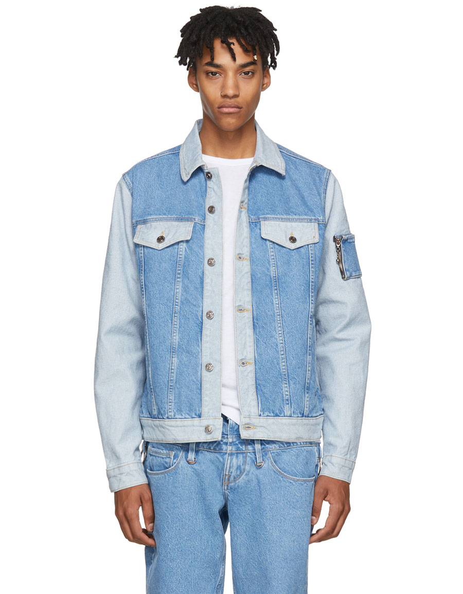 Denim Reverse Colorblock Jacket · VERGLE