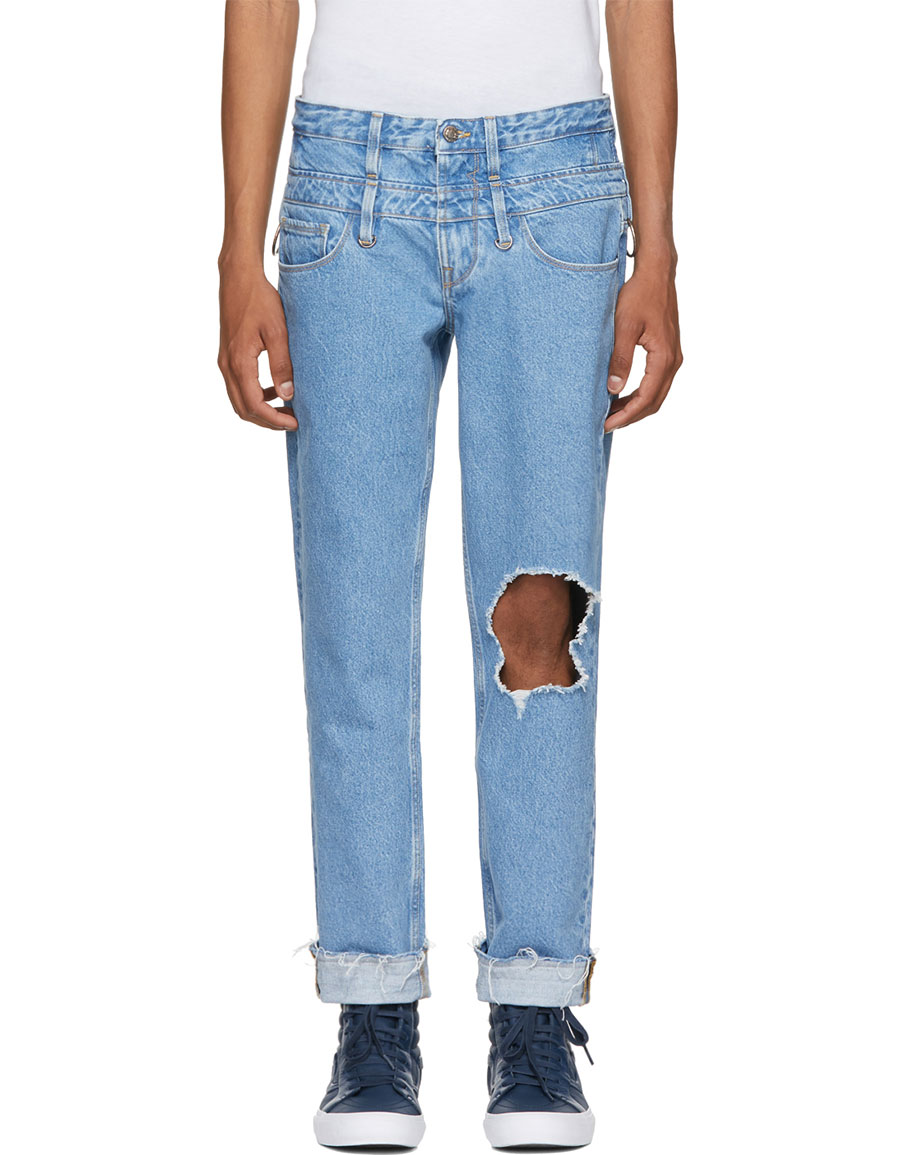 MIDNIGHT STUDIOS Indigo Guess Edition Slim Tapered Jeans · VERGLE