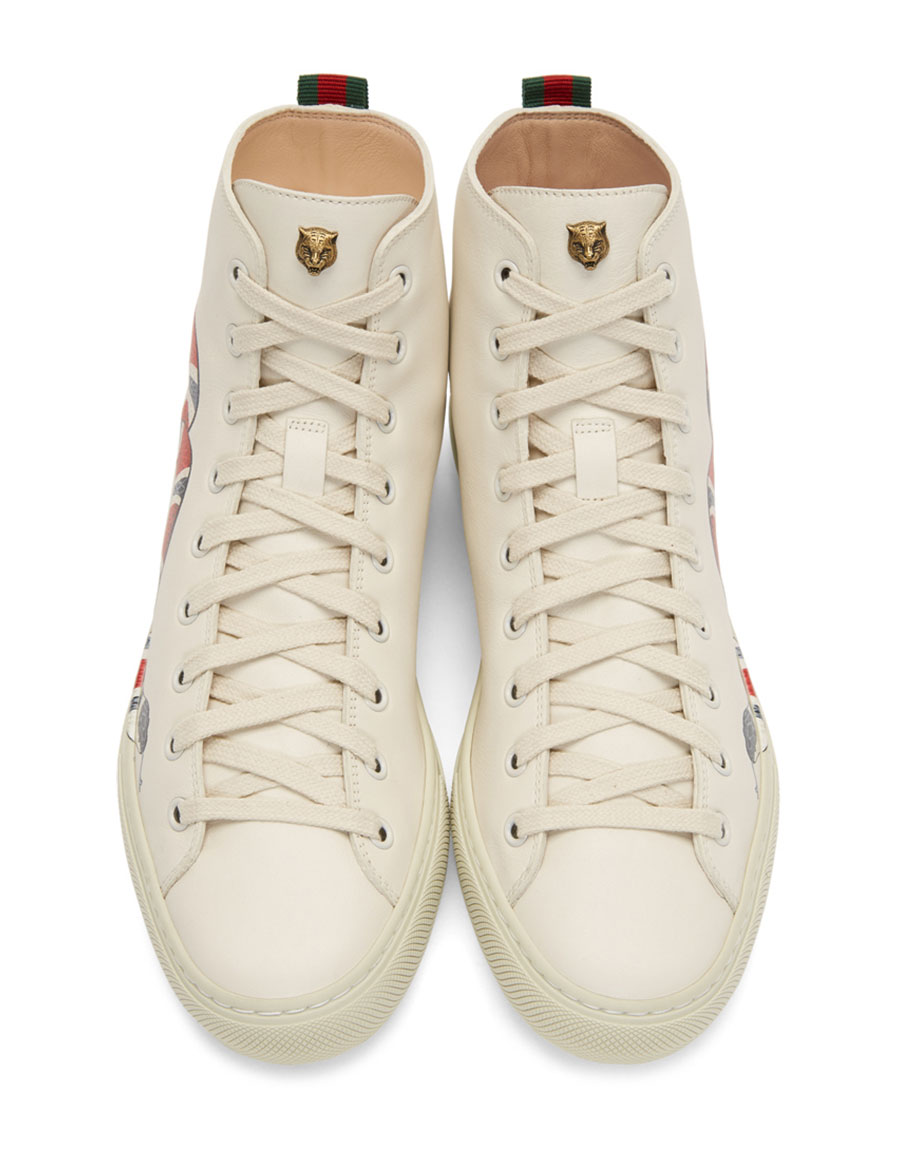 gucci shoes white snake