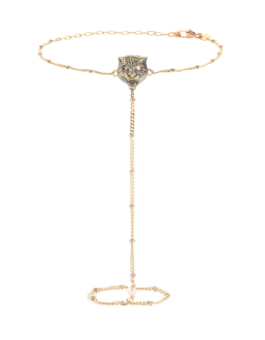 GUCCI Le March des Merveilles 18kt gold bracelet with diamonds