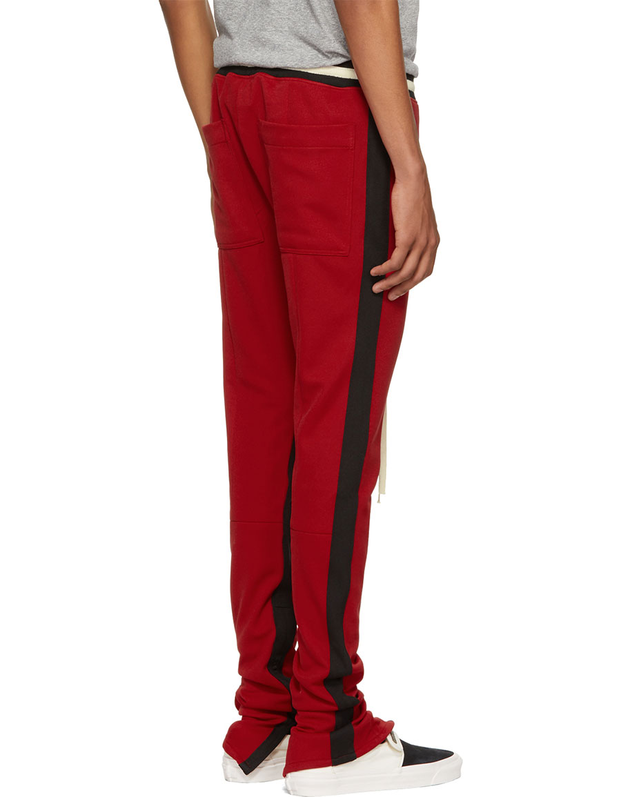 fear of god double striped track pants