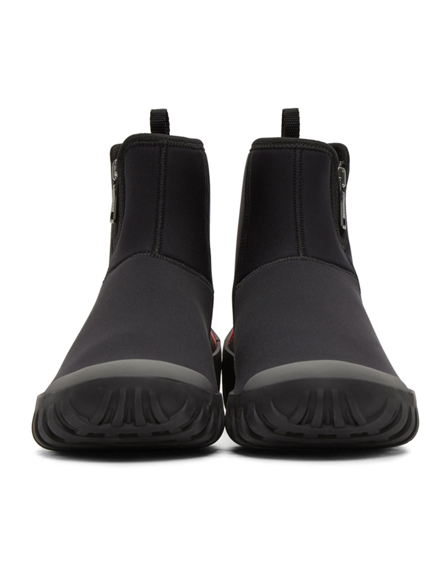 unisex black red neoprene sneaker