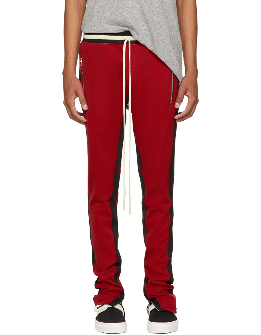 FEAR OF GOD Red Double Stripe Lounge Pants · VERGLE