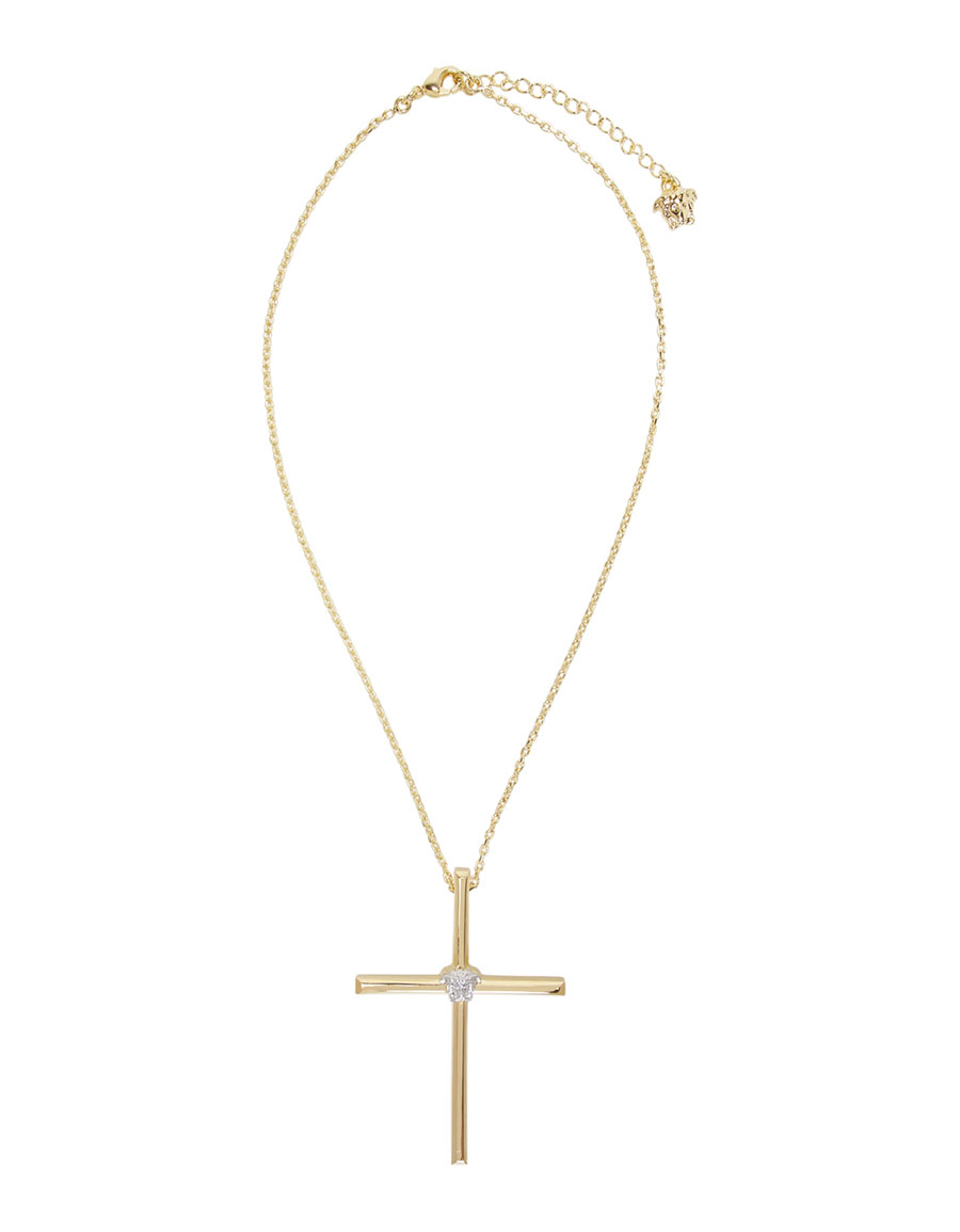 VERSACE Gold Cross Necklace · VERGLE