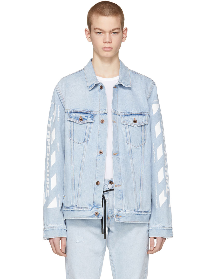 OFF-WHITE Denim Oversized Denim 'Temperature' Jacket · VERGLE