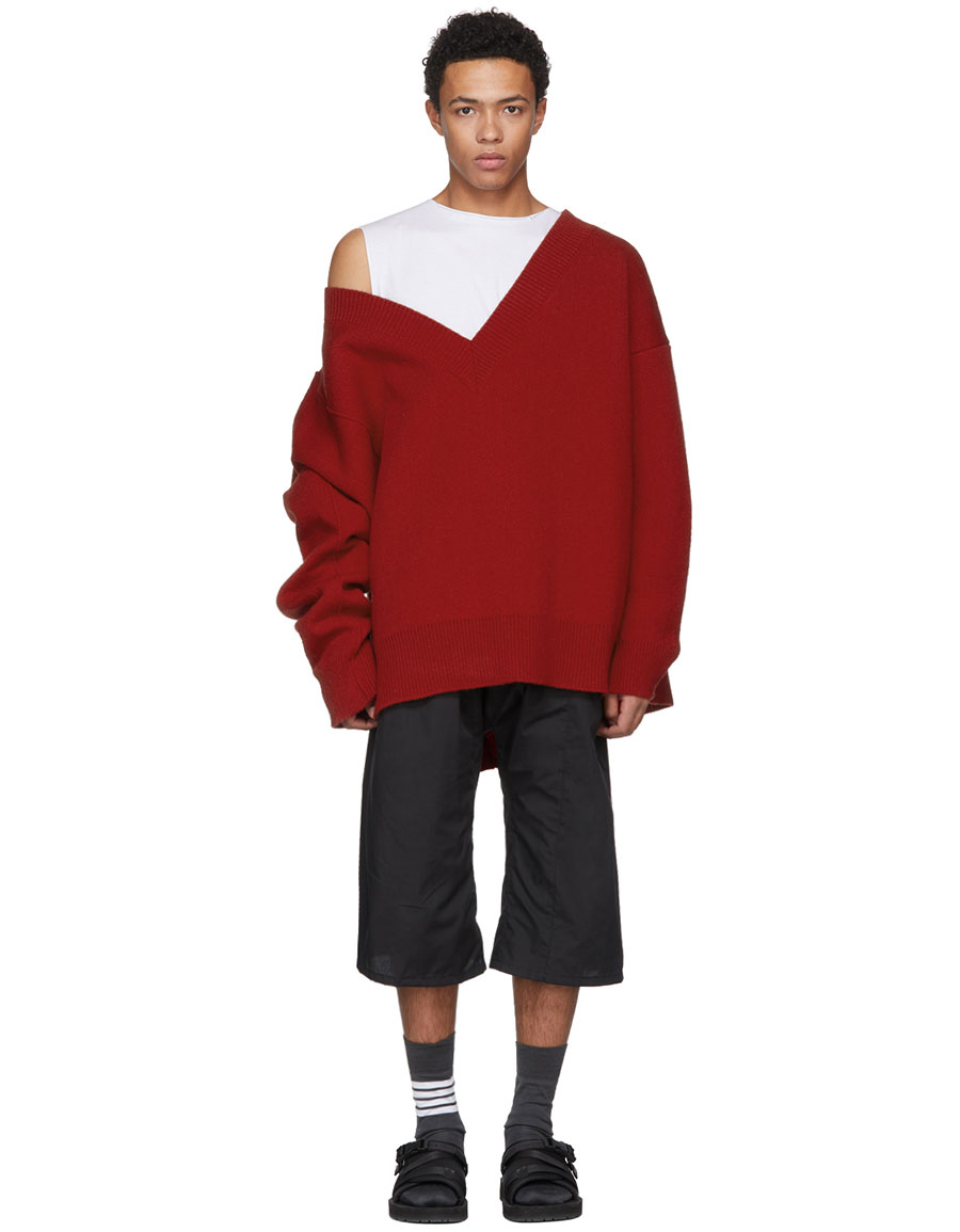 Raf simons red turtleneck online