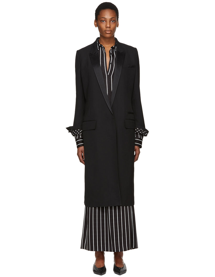 HAIDER ACKERMANN Black Calder Coat VERGLE