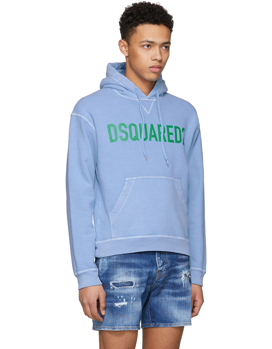 dsquared blue hoodie