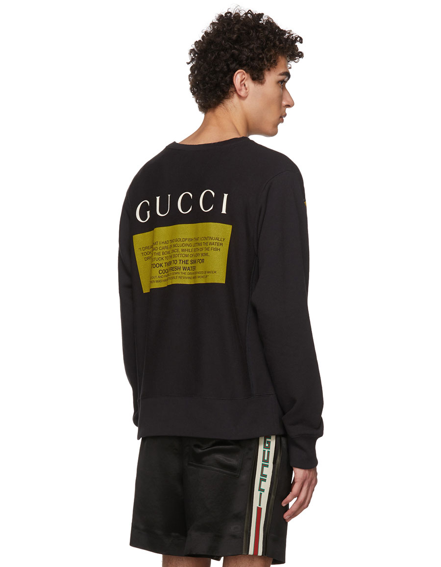 black cat gucci sweatshirt