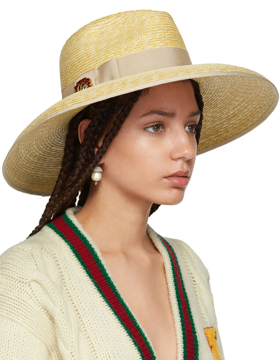gucci wide brim