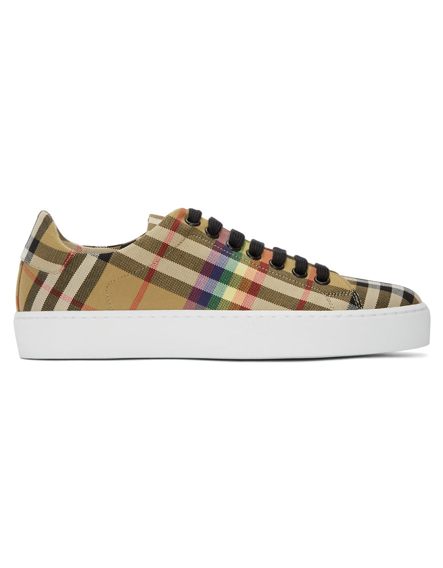 rainbow burberry sneakers
