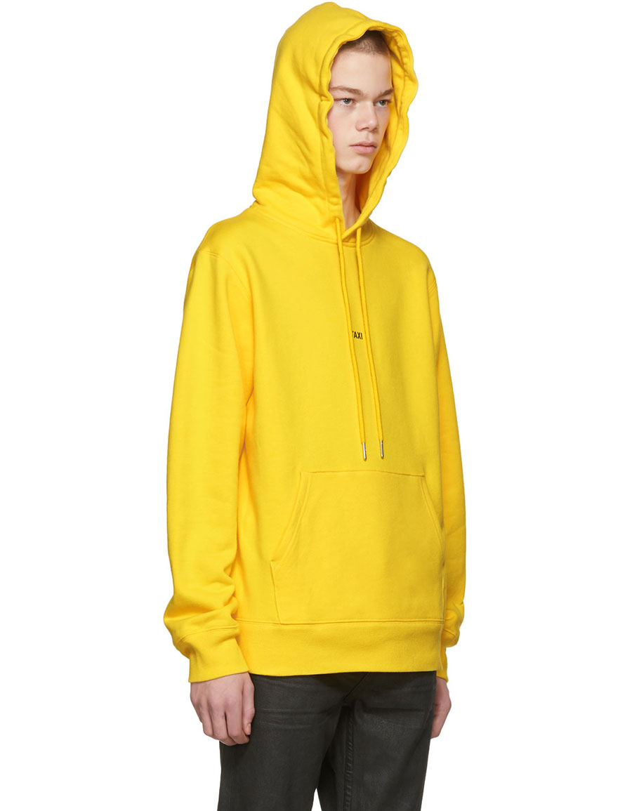 helmut lang yellow taxi hoodie