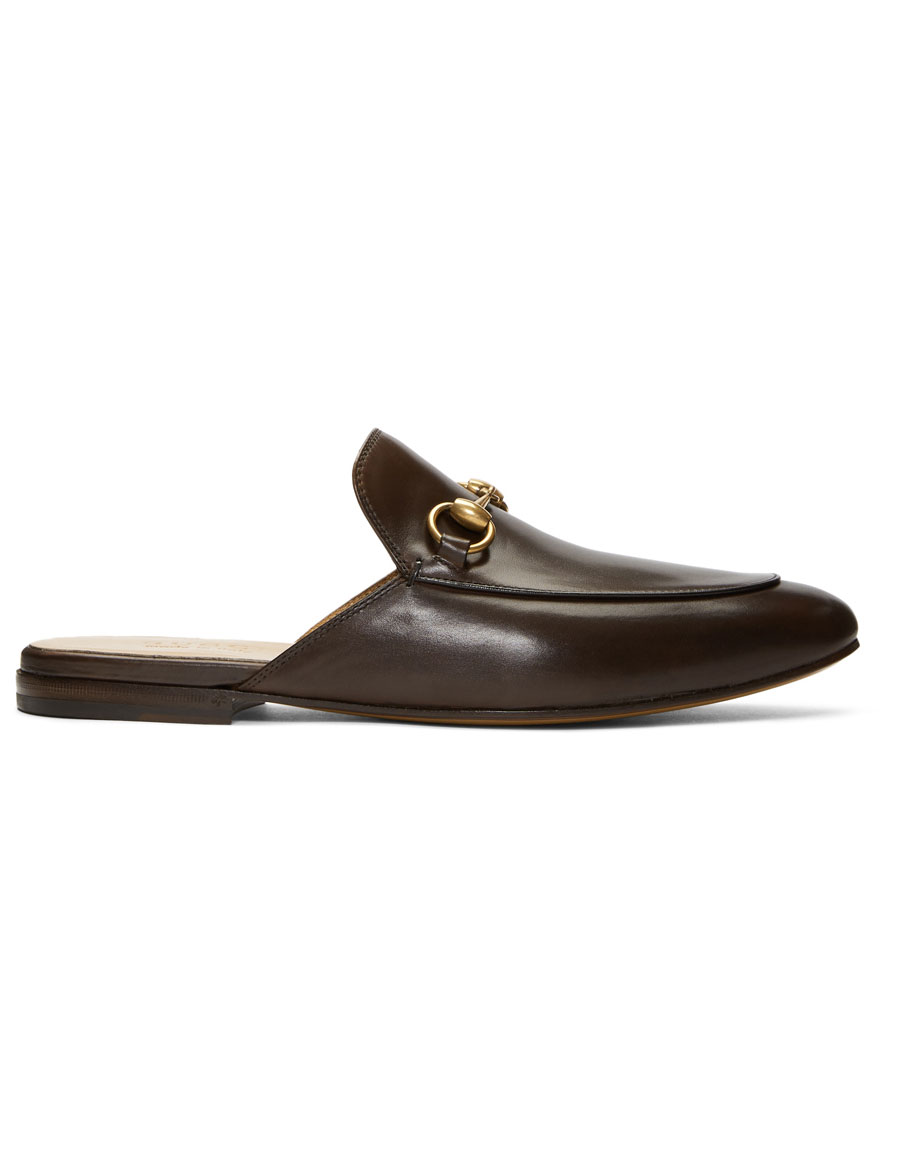 GUCCI Brown Kings SlipOn Loafers · VERGLE