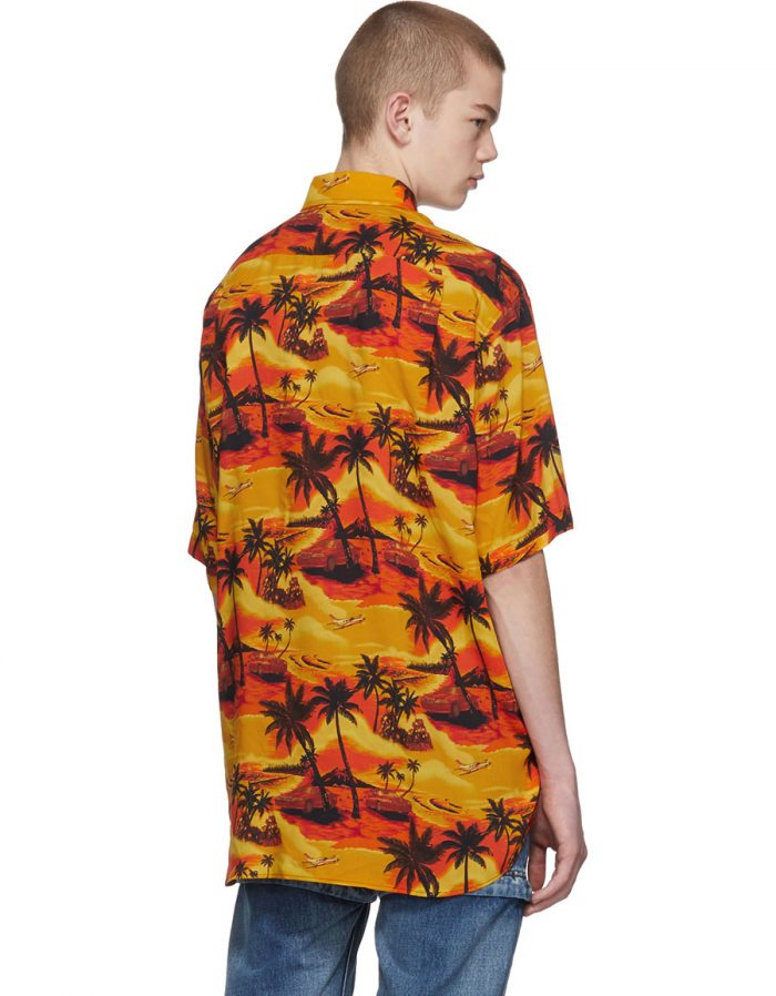 balenciaga orange shirt