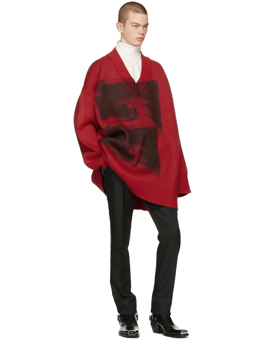 calvin klein v neck jumper