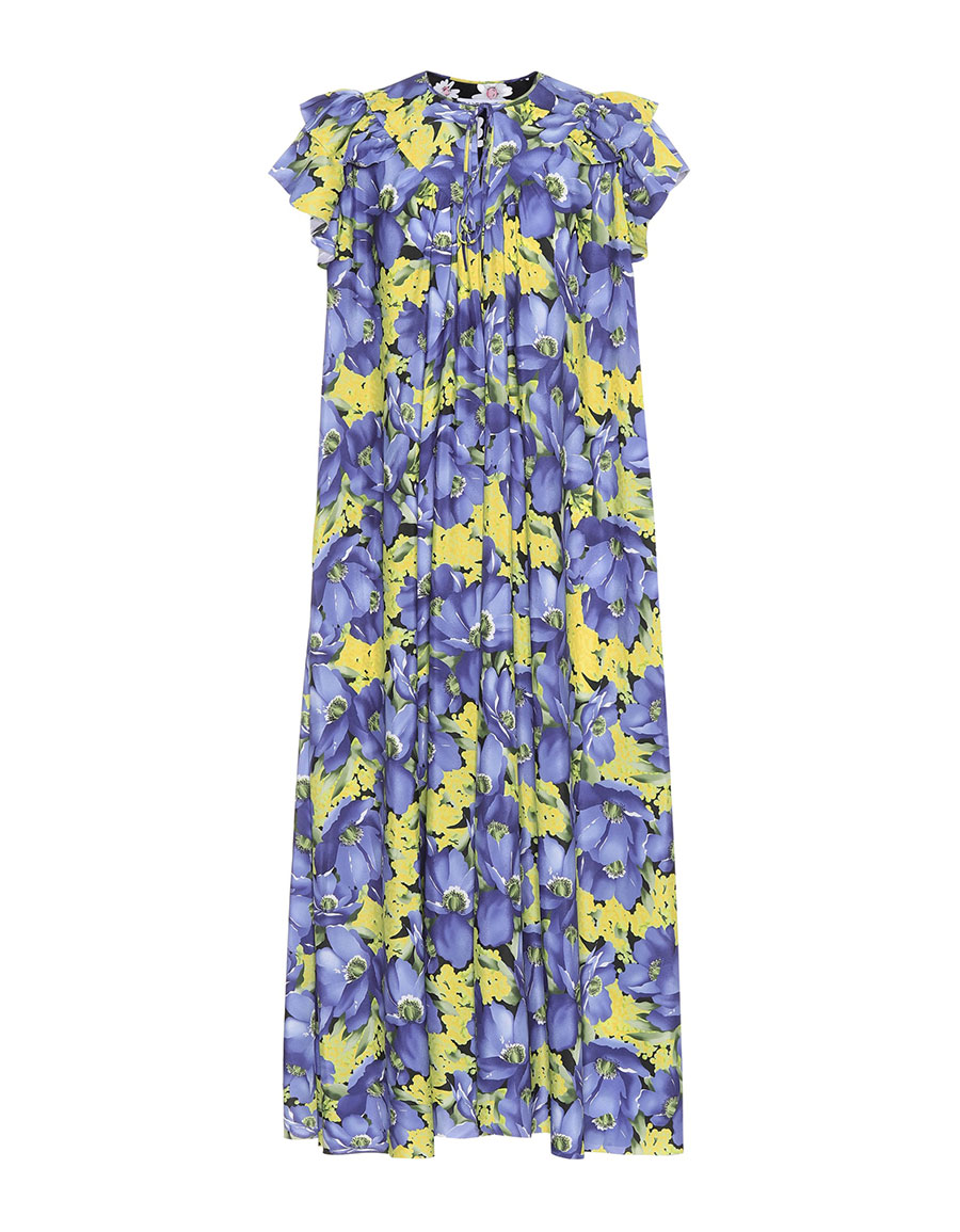 balenciaga floral dress