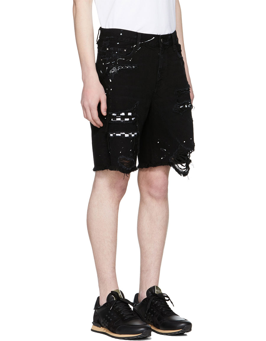 amiri art patch jean black