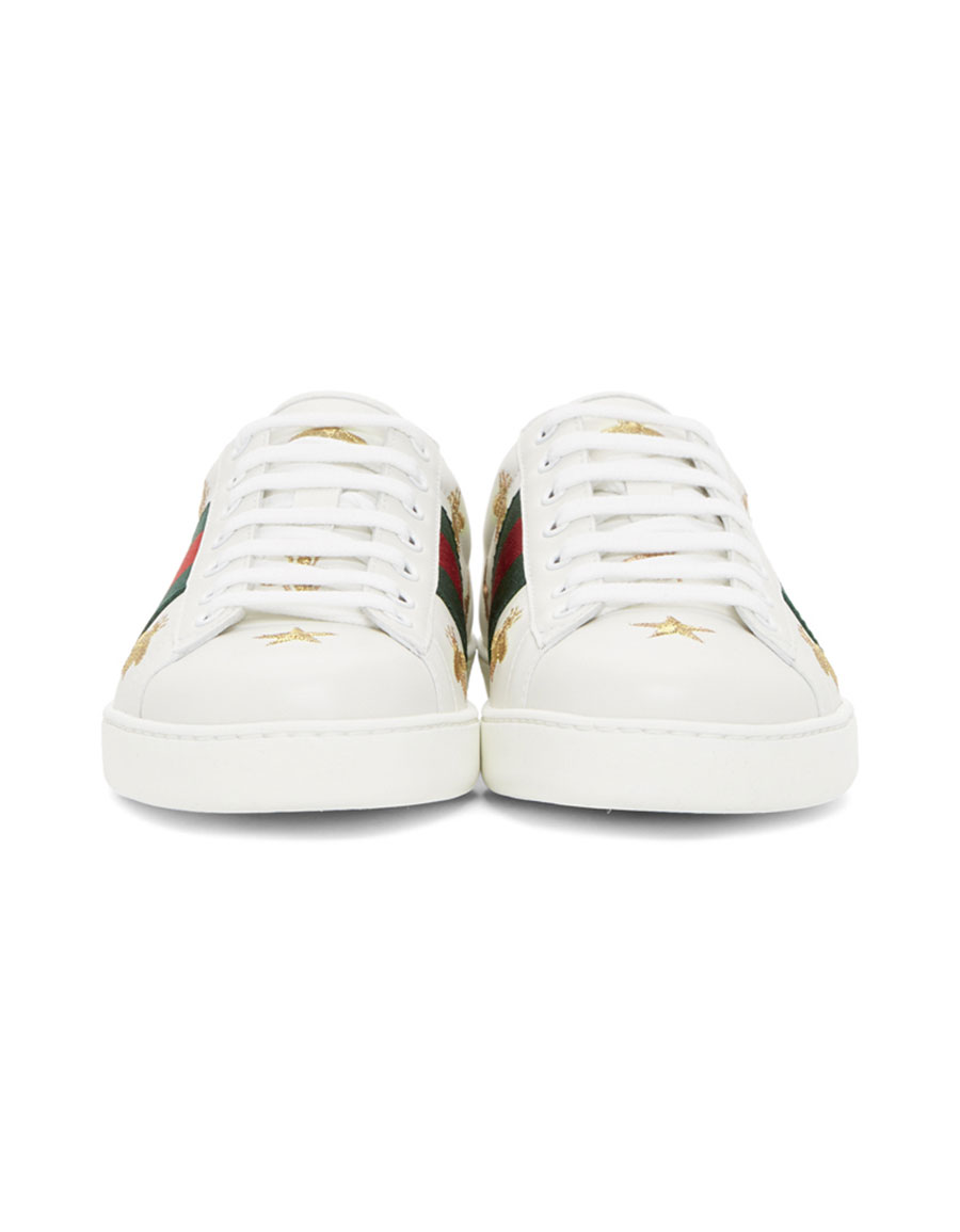 white bee new ace sneakers
