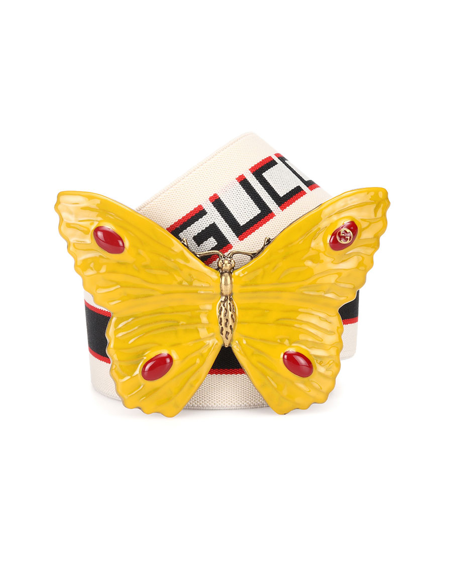 gucci belt with butterfly