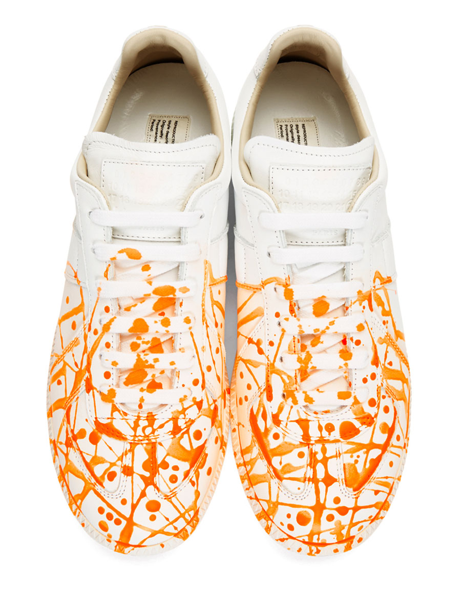 orange margiela sneakers