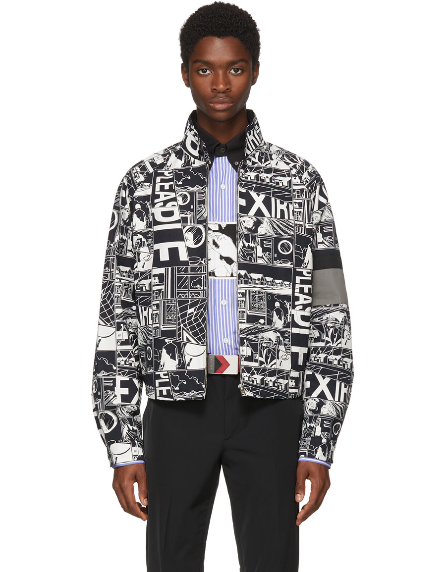 PRADA Black Divisa Comics Jacket · VERGLE